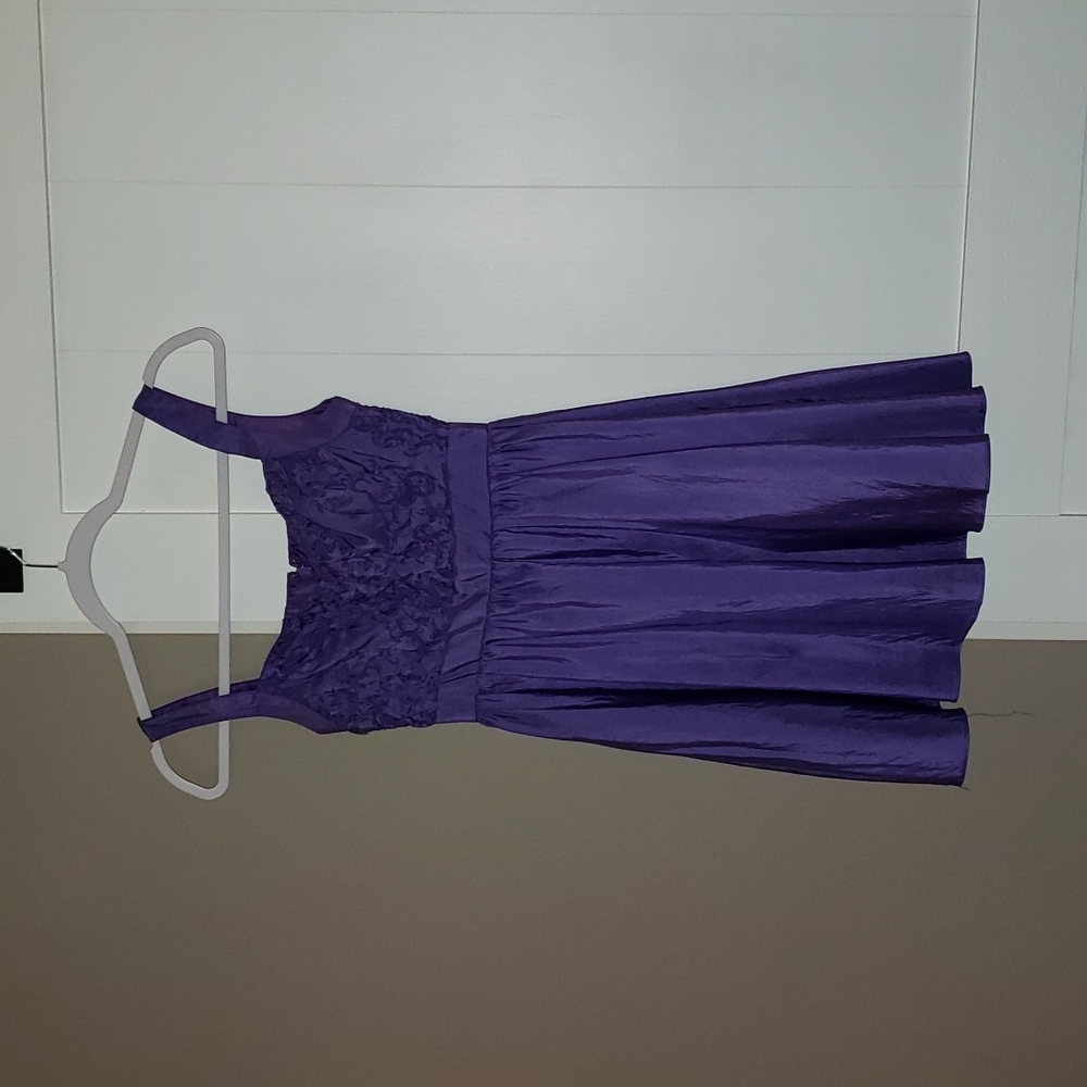 Purple Mini Cocktail Dress
